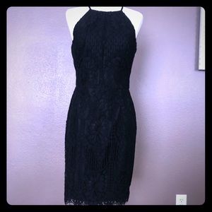 Beautiful black lace cocktail dress